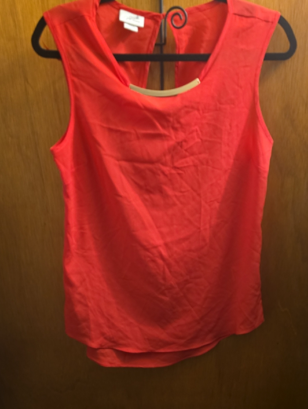 Coral Red Sleeveless Women's Shell Top